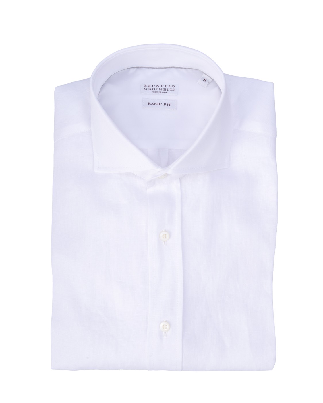 shop BRUNELLO CUCINELLI  Camicia: Brunello Cucinelli camicia in lino.
Chiusura con cannoncino e bottoni di madreperla.
Polsini con un bottone in madreperla.
Easy fit.
Composizione: 100% lino.
Made in Italy.. MM6840028-C001 number 1352203